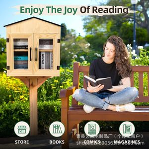 Wooden Outdoor Mail Storage Box Single Double Layer <b>Wall</b> <b>Mounted</b> Patio <b>Display</b> <b>Cabinet</b> For Home Garden Use - Product Image 5