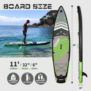 Großhandel OEM 11' Surfbrett Aufblasbares Paddleboard Stand-up-Paddleboard Wassersport <span class=keywords><strong>Surfing</strong></span> SUP Boards - Product Image 2