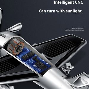 Rafraîchisseur d'air pour voiture Décoration d'avion solaire Diffuseur de parfum Pilote rotatif Parfum de voiture Parfum d'intérieur Accessoires d'intérieur - Product Image 3