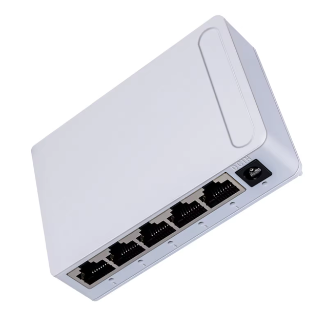 Factory Direct Sales Gigabit Ethernet Switch 5 Port 10/100/1000Mbps Full-Duplex QoS