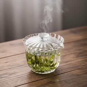 Taza de Té de Vidrio de Borosilicato de Alta Calidad, Diseño de Oso Adorable, Tapa, Capacidad de 200 ml, Estilo Moderno, Directo de Fábrica con 41 Años de Experiencia - Product Image 1