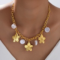 RINHOO Ensemble de colliers vintage en métal avec pendentif croix, style bohème, couleur or, perles, pour femmes, usage quotidien, vacances, rendez-vous galants