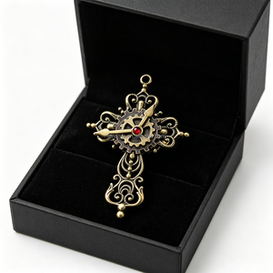 Spilla Steampunk a Forma di Orologio per Serate di Gala, Feste di Fidanzamento, Feste Aziendali, Abbigliamento per la Festa del Papà, Cerimonie di Laurea - Product Image 6