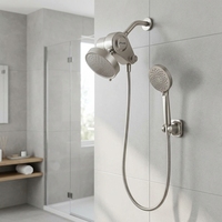 Filtre de douche efficace pour hôtel avec double tête de filtration, facile à utiliser