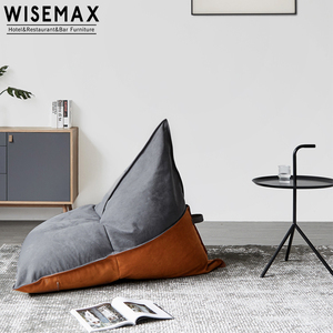 WISEMAX FURNITURE Modern Creative Tatami Single Fabric Bean Bag Bedroom Living Room Leisure Lounge <b>Chair</b> - Product Image 1