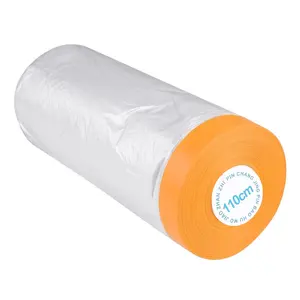 Auto-adhésif Pe Auto Protection Peinture <span class=keywords><strong>Haute</strong></span> Température Couverture Riz Papier Bande De Masquage <span class=keywords><strong>Film</strong></span> - Product Image 1