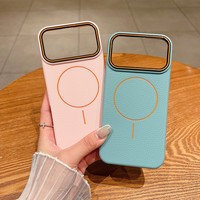 Étui de luxe en cuir magnétique pour iPhone 17 Pro, coque de téléphone en PU et TPU compatible avec la charge sans fil pour iPhone 17, 16, 15, 14, 13, 12