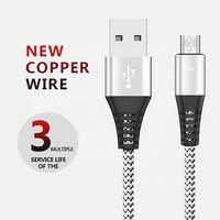 Chargeur de voiture rapide avec câble micro usb fixe android femelle micro moins cher câble de données usb otg câble micro usb 1.2m