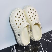 Chaussures de sport d'été pour hommes, respirantes, à bout fermé, pour la plage, le jardin, en EVA, semelle souple, sabots creux pour la conduite