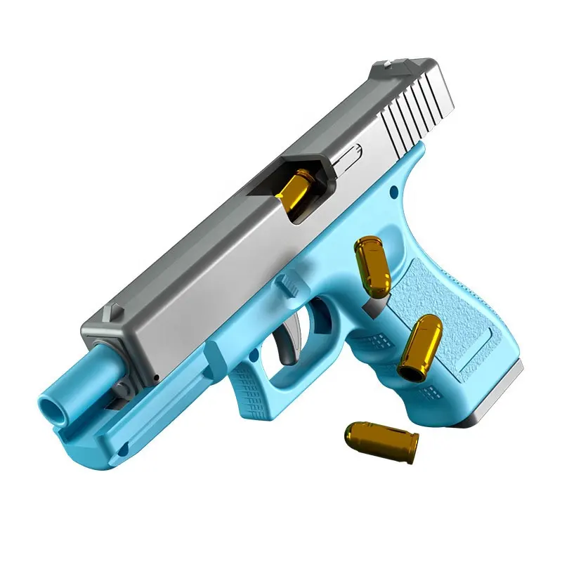 024ホット販売おもちゃの銃自動バックボア空のハンギングソフト弾丸銃マニュアル子供のためのおもちゃの男の子