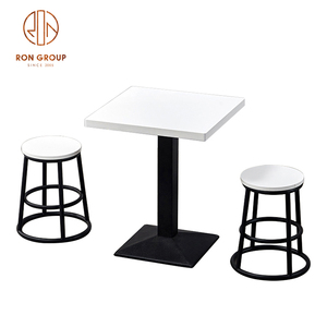 Tùy Chỉnh Bán Buôn Trung Quốc Cửa Hàng Cà Phê Thức Ăn Nhanh Vuông Bảng Thương Mại Cafe Đá Cẩm Thạch Vòng Gỗ Nhà Hàng Hiện Đại Đồ Nội Thất - Product Image 6