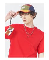 T-shirt classique à col rond en coton tricoté 100% lourd 220 GSM, coupe oversize, avec motif, pour un usage quotidien, haut décontracté