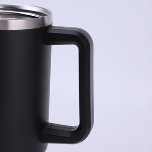 Vaso térmico de acero inoxidable rosa de 40 oz con asa y pajita, taza de viaje aislada para café y bebidas frías - Product Image 5