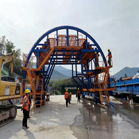 Chariot de revêtement hydraulique complet de type à faisceau d'aiguilles avec marche automatique pour les projets d'ingénierie de longs tunnels routiers