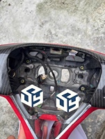 Volant sport en cuir et fibre de carbone pour Maserati Quattroporte Levante GHIBLI A3 CC, design à fond plat, sportif et luxueux
