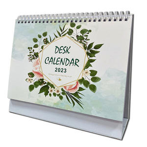 Calendario de mesa Calendario de escritorio diario <span class=keywords><strong>perpetuo</strong></span> Personalizado 2023 Calendario de mesa de papel de impresión al por mayor con soporte móvil Aluminio - Product Image 1