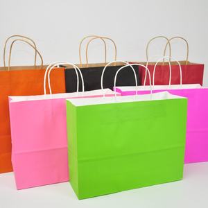 Wholesale Custom Eco Friendly Craft Kraft Paper Food Takeaway Bag Twisted Handle Bolsa De Papel With Logo - Product Image 1