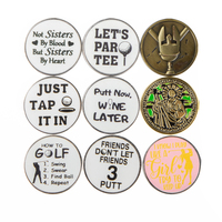 Marqueurs de position de golf ronds en gros d'usine, personnalisables avec logo, pour clubs de golf, amovibles et colorés
