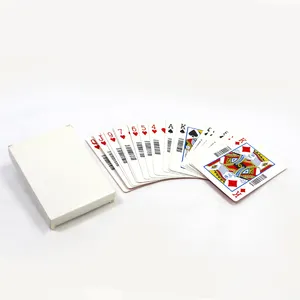 定制经典赌场扑克牌制造高品质耐用防作弊条形码扑克