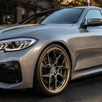 Jantes forgées en titane gris GW 6061-T6, 2 pièces, 20, 21, 22 pouces, baril doré champagne, 5x112, 5x120 pour BMW M3 AMG GT, jantes dorées