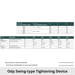 Dispositivo de Tensión para Elevador Aodepu OX-200 Tipo Péndulo, Fabricado en China, Envío Gratuito a Todo <span class=keywords><strong>el</strong></span> País - Product Image 4