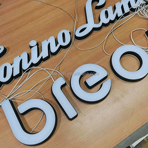 Lettres en acrylique miniatures éclairées à l'avant et à l'arrière, durables, pour la publicité commerciale en vitrine, enseigne tridimensionnelle personnalisable - Product Image 6