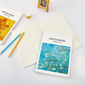 Carnet <span class=keywords><strong>de</strong></span> croquis personnalisé Série <span class=keywords><strong>Van</strong></span> <span class=keywords><strong>Gogh</strong></span> Monet, papier à <span class=keywords><strong>dessin</strong></span> 110 g/m², 80 feuilles, reliure spirale, 178x253 mm, pour croquis artistiques à feuilles mobiles - Product Image 3