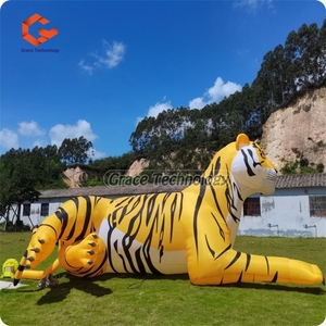 Modè<span class=keywords><strong>le</strong></span> de tigre gonflable géant avec éclairage LED, mascotte gonflable en forme de tigre pour parc à thème - Product Image 6