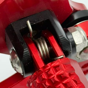 Para Z900 (2017-2022) Juego de Reposapiés Delanteros de Aluminio CNC Rojos con Soporte Lateral Elevado y Reposapiés Reforzado - Modificación/Actualización - Product Image 5