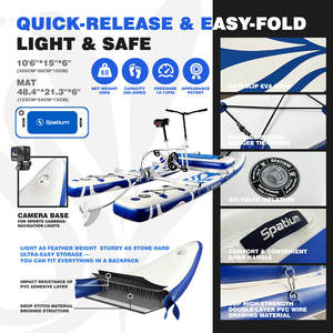 Spatium Vélo aquatique gonflable facile à assembler, adapté à l'eau de mer, facile à ranger, idéal pour la location - Product Image 3