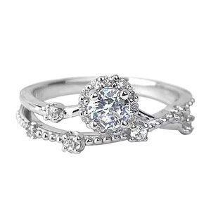 Bague de fiançailles et de mariage tendance en laiton plaqué or 18 carats <span class=keywords><strong>Mylove</strong></span> Jewelry pour femme - Product Image 4