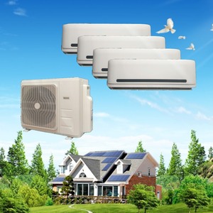 Climatiseur solaire hybride multi-zones 9000Btu 12000Btu 18000Btu 24000Btu 36000Btu Système Split Solaire 2 Zones Multi-Split - Product Image 5