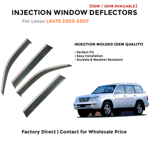 Déflecteurs de fenêtre latérale pare-pluie pour Toyota Cruiser 2019-2020 accessoires auto - Product Image 2