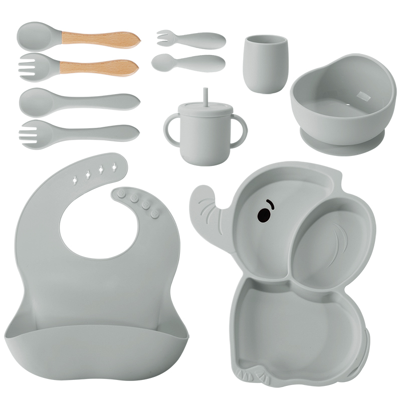 BPA Free Silicone Baby Feeding Set
