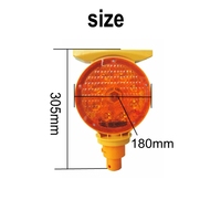 Lampe de sécurité solaire PC/ABS à batterie au lithium, coque réfléchissante prismatique haute intensité pour travaux routiers et urgences, protection IP66