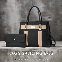 2025 nouveau Sac de luxe tendance chaîne sac à bandoulière léger haut de gamme épissage grande capacité Polyester doublure fermeture éclair PU matériel