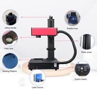 Machine de marquage laser à fibre multifonctionnelle 5W 10W, mini graveur laser facile à utiliser