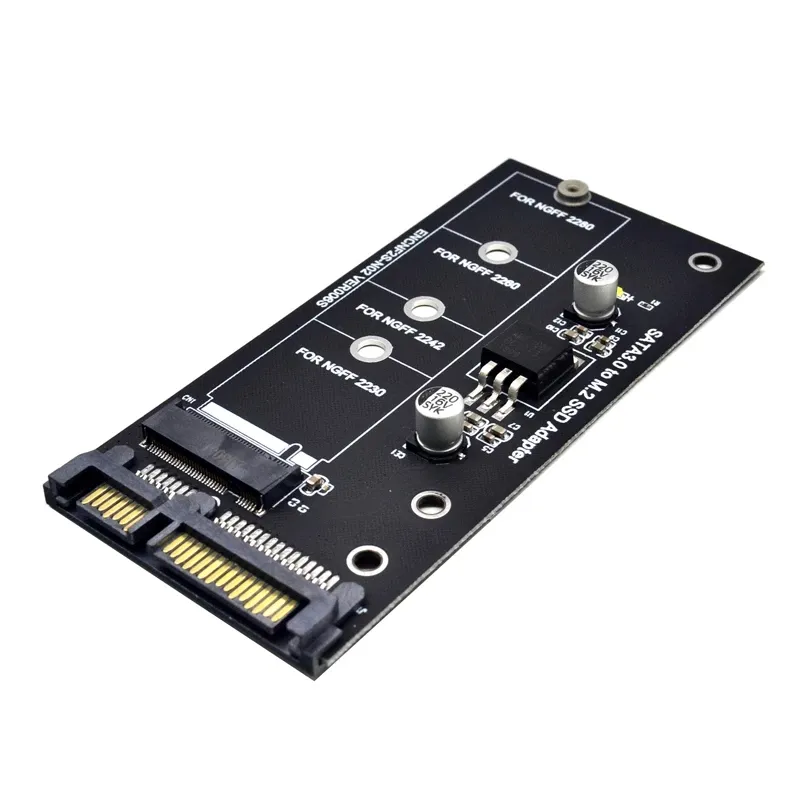 Thêm Vào Thẻ NGFF M.2 Adapter M2 SATA 3 Riser M.2 Để SATA Adapter SSD M2 Để SATA Mở Rộng Thẻ B Key Hỗ Trợ 30/42/60/80 Mét