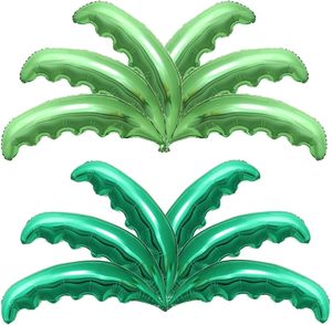 Hot Sale Palm Tree Leaves <b>Balloons</b> Helium Foil <b>Balloon</b> 36 Inch Green Gold Silver Coconut Leaf Foil <b>Balloon</b> for Party <b>Decoration</b> - Product Image 1