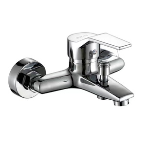 Fournisseur <span class=keywords><strong>d</strong></span>'usine Robinet mélangeur de baignoire carré <span class=keywords><strong>mural</strong></span> en zinc à bas <span class=keywords><strong>prix</strong></span> Robinet de douche <span class=keywords><strong>pour</strong></span> salle de bain - Product Image 2