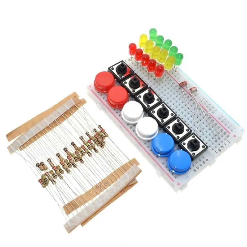Smart Electronics Starter Kit for uno r3 mini Breadboard LED jumper wire button For arduino