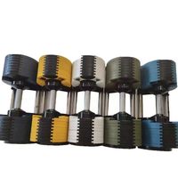Haltères chromées réglables, 24KG 32KG, 50lb, 80lb, entraînement, force libre