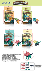 Set di Blocchi da Costruzione Educativi a Tema Dinosauro LASIVE TOYS per Età 5-13 Certificato CE Giocattolo di Costruzione Design Palm - Product Image 3