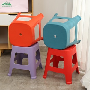 Taburete y Otomana Cuadrados de Plástico Portátiles Modernos y Contemporáneos Wayon, Plegables para Uso en el Dormitorio - Product Image 3