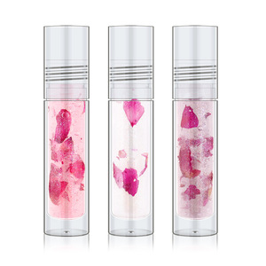Ensemble de 3 couleurs : Gloss à lèvres aux pétales de <span class=keywords><strong>rose</strong></span> véritable avec effet nacré dans des tubes entièrement transparents. Hydrate - Product Image 2