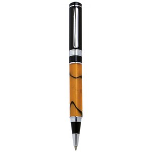 Bolígrafo Deportivo Personalizado con Diseño de Mármol Naranja, Bolígrafo Metálico con Pluma y Cuerpo de Plástico para Uso en Pancartas y Promociones - Product Image 2