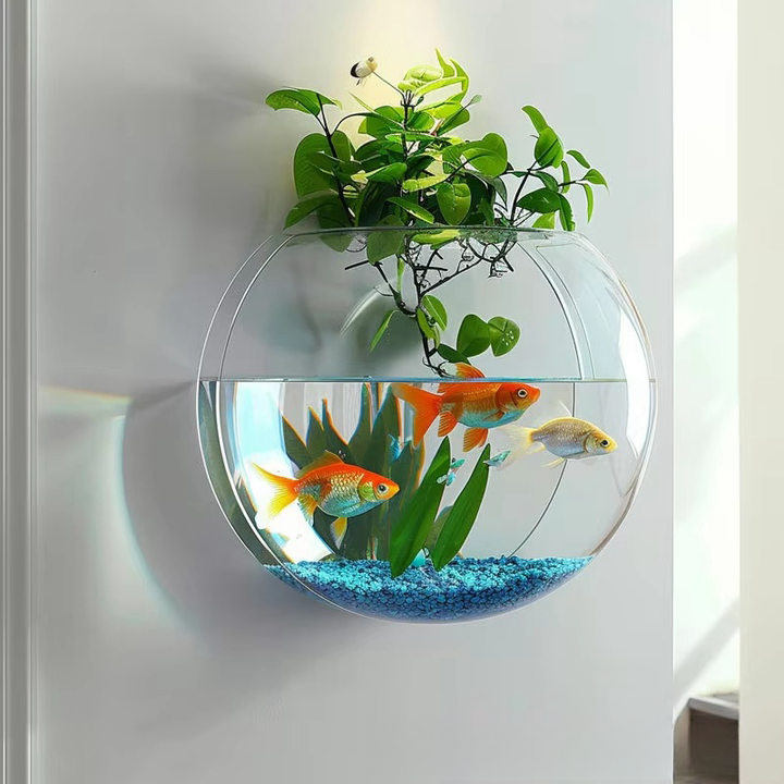 USMILEPET Wholesale Creative Wall-mounted Hydroponic Glass Fish Tank ... - Wall Mounted Fish Tank For Living Room