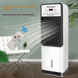 Ventilateur tour sans pales, refroidissement et chauffage, alimenté par courant alternatif, à refroidissement par eau, double usage, pour la maison, économe en énergie, en plastique, avec télécommande - Product Image 1