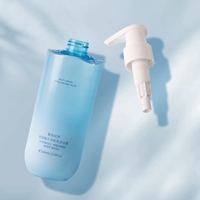Flacon pompe élégant en PET bleu givré, anti-fuite, rechargeable, 500 ml, pour shampoing, gel douche, lotion, sérum de soin de la peau, hôtel, salon
