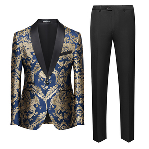 Costume Homme Slim Bleu à un Bouton, Style Européen, Dernière Collection, Idéal pour Mariage, Grande <span class=keywords><strong>Taille</strong></span>, Sur Mesure - Product Image 2